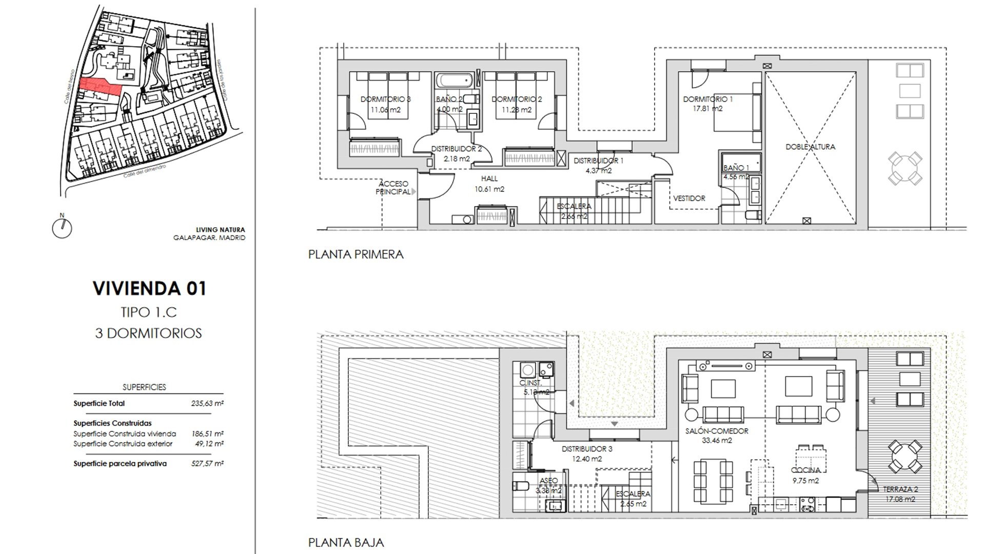 Villa in Living Natura, Colmenarejo, Madrid, Spanien 3 Schlafzimmer, 135.08 m2 Nr. 73818