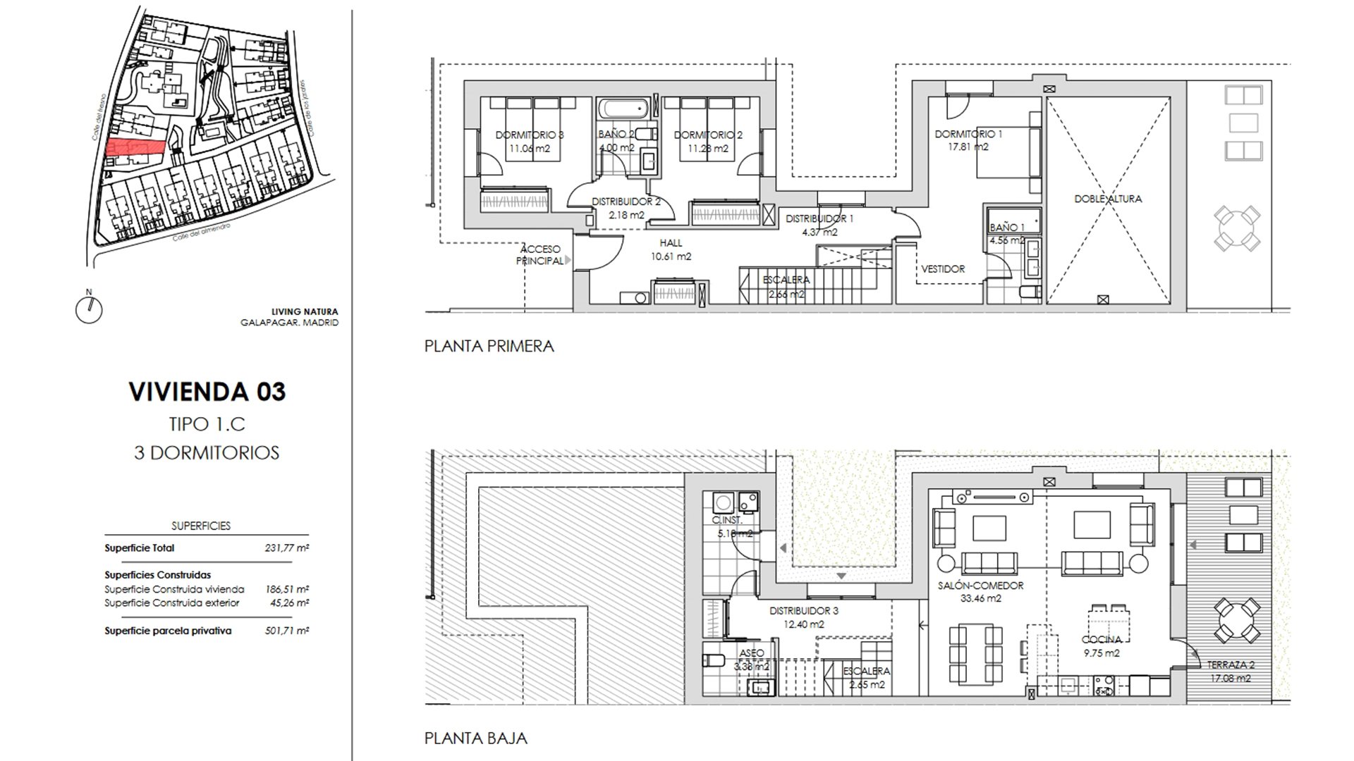 Villa in Living Natura, Colmenarejo, Madrid, Spanien 3 Schlafzimmer, 135.08 m2 Nr. 73819