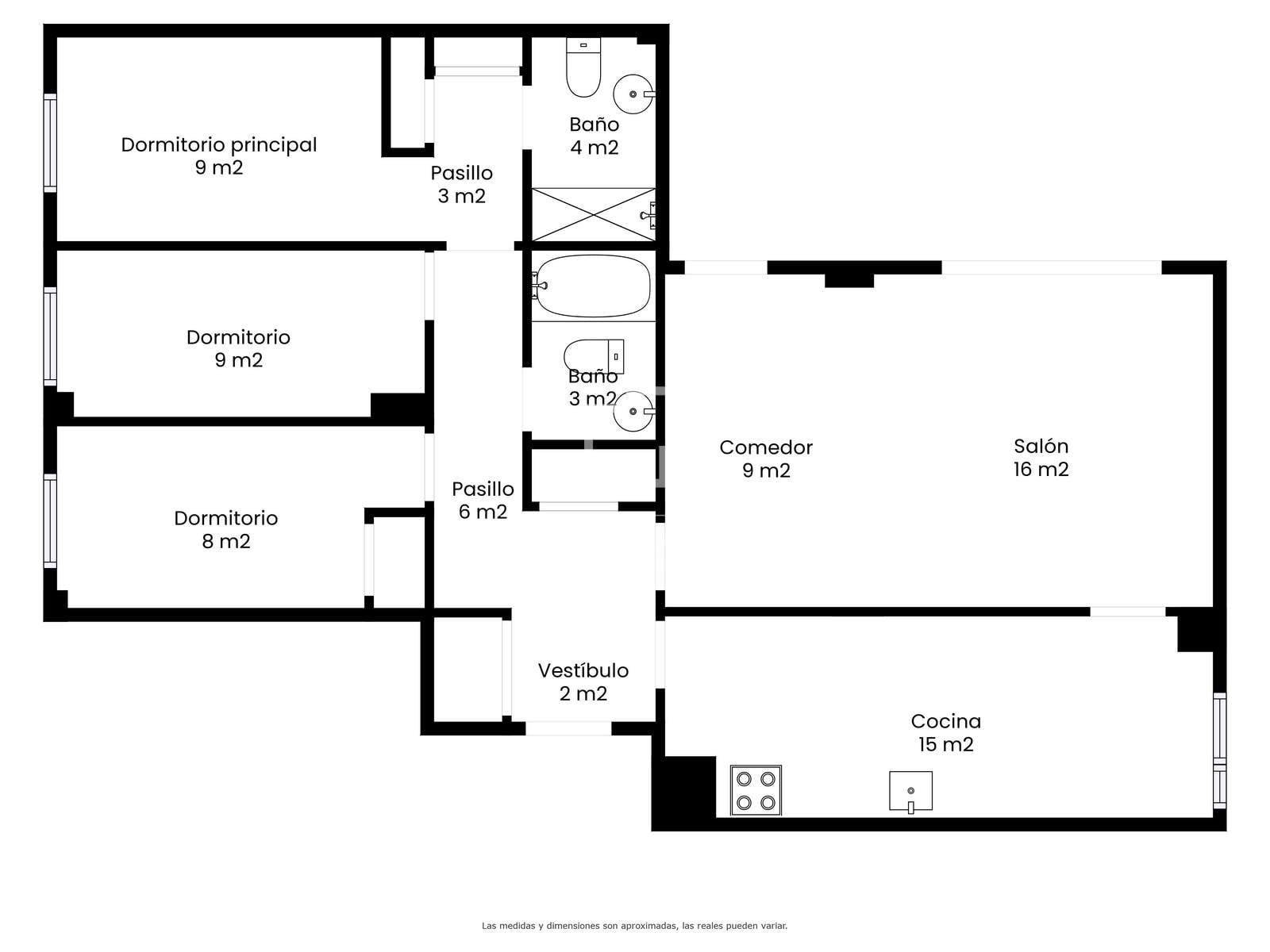 Wohnung in Sitges, Barcelona, Spanien 3 Schlafzimmer, 109 m2 Nr. 150701