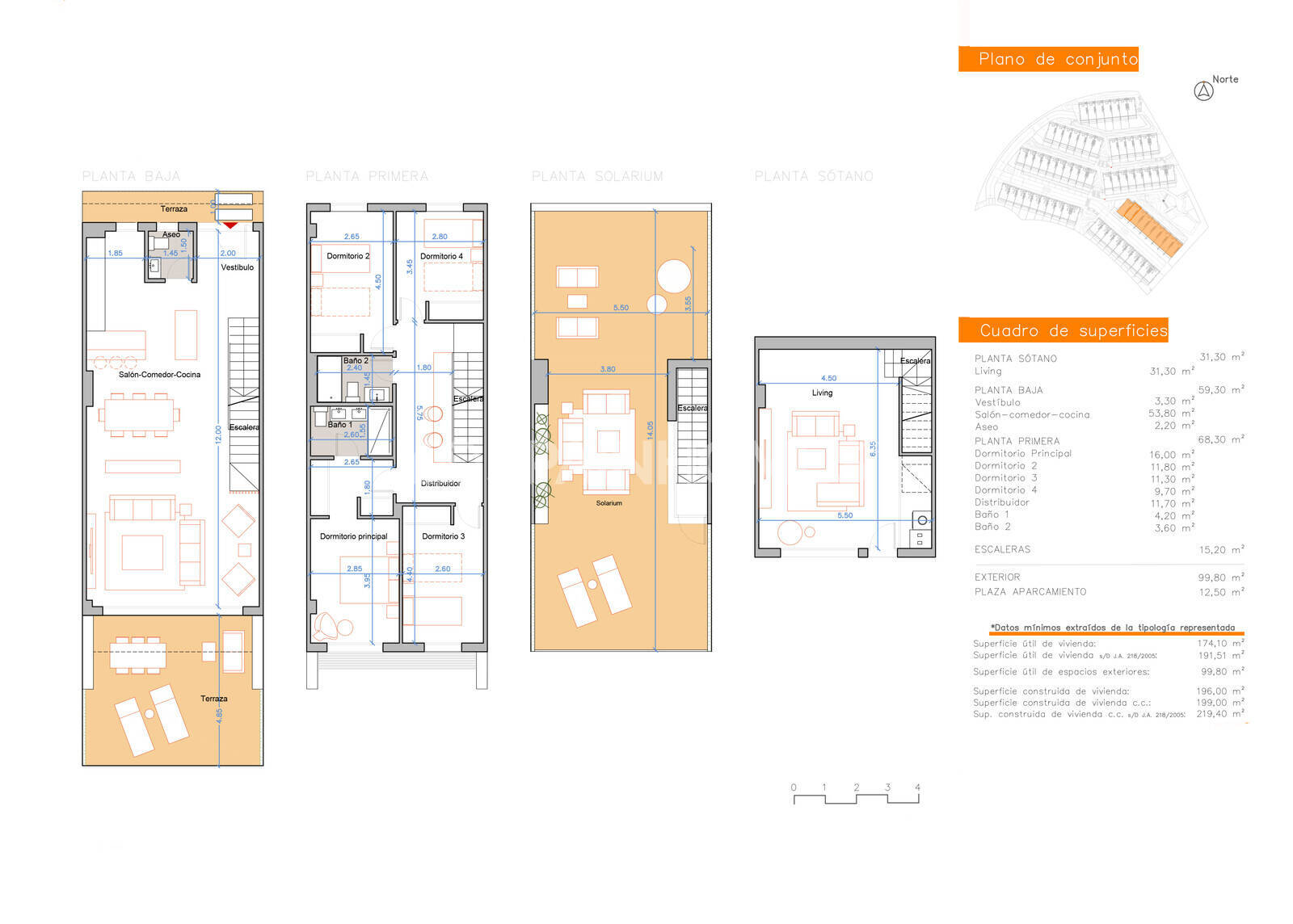 Villa a Mijas, Malaga, Spagna 3 camere da letto, 110 mq. N° 154557