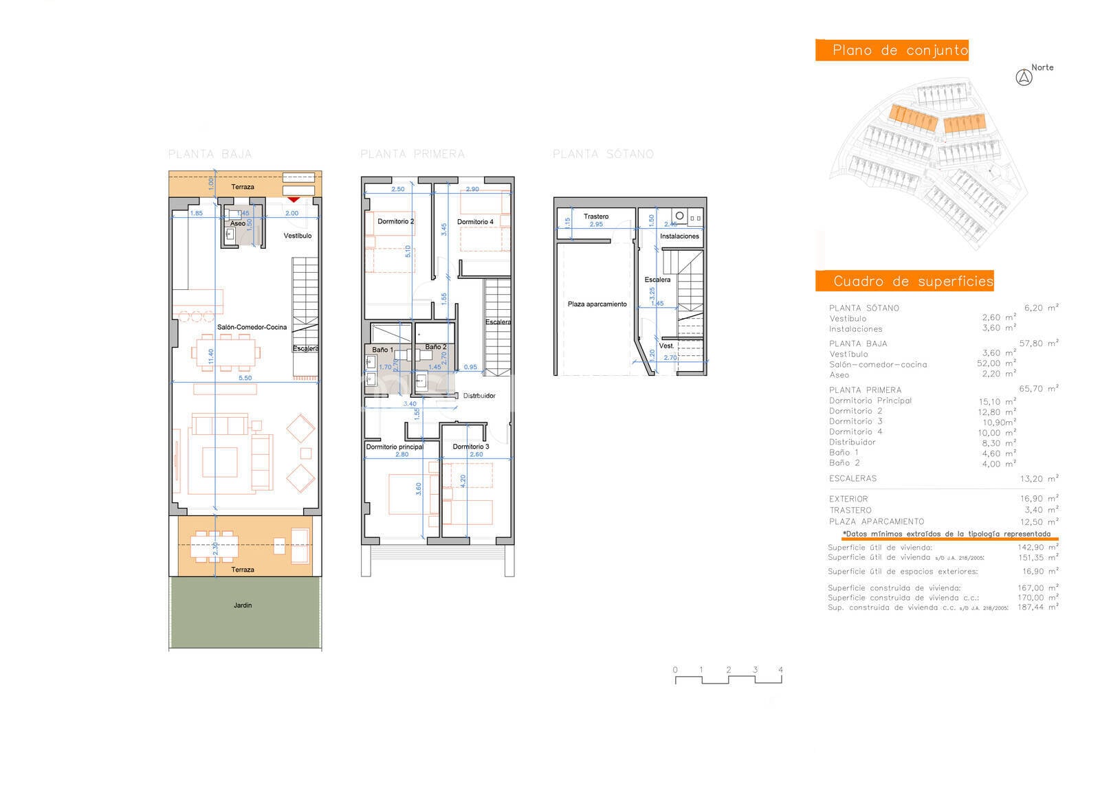 Villa a Mijas, Malaga, Spagna 3 camere da letto, 110 mq. N° 154557