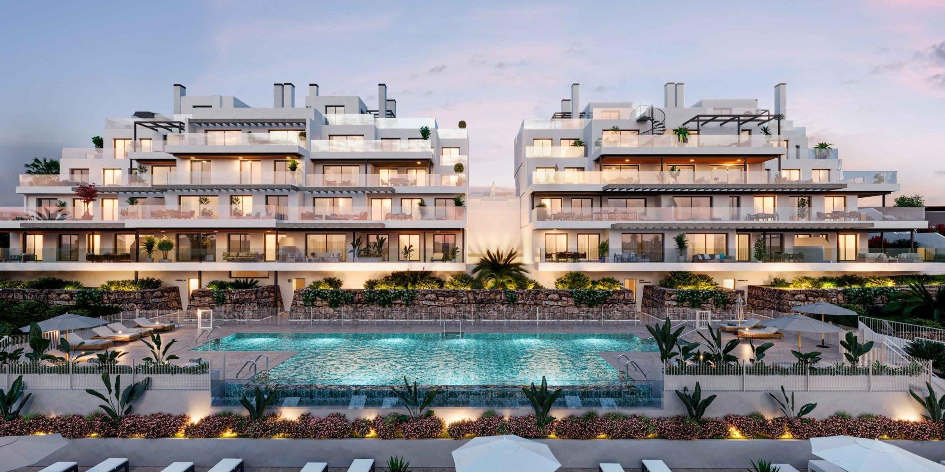 Kattohuoneisto Estepona, Malaga, Espanja 2 makuuhuonetta, 130 m2 No. 169269