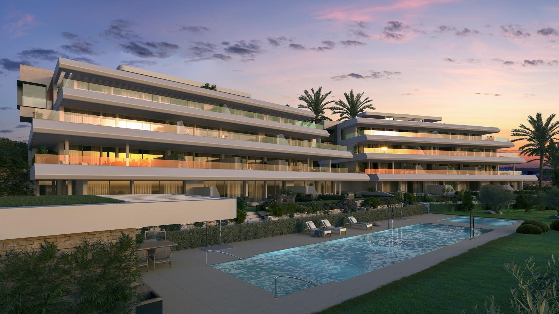 Takvåning i Estepona, Malaga, Spanien 3 sovrum, 153 kvm. Nr. 169264