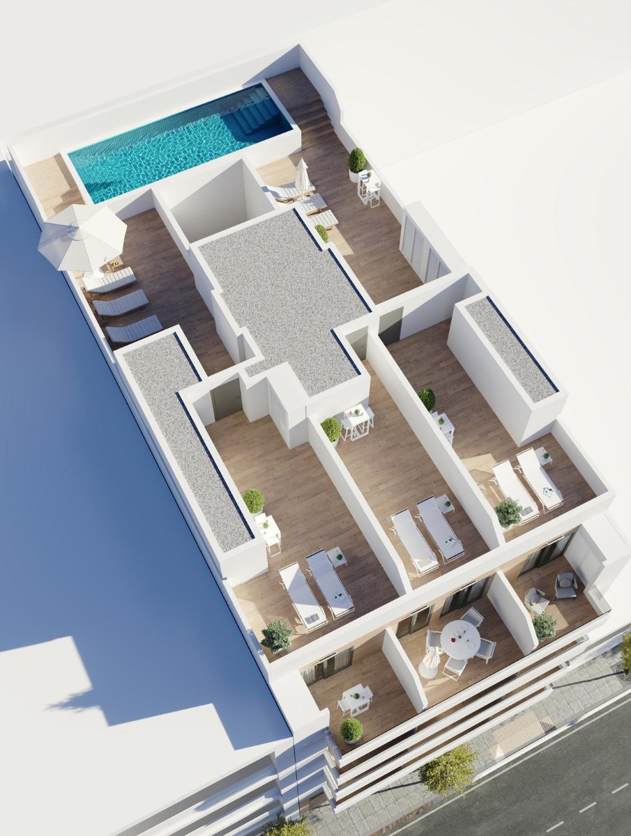 Penthouse w Torrevieja, Alicante, Hiszpania 1 sypialnia, 75 mkw. nr 154726