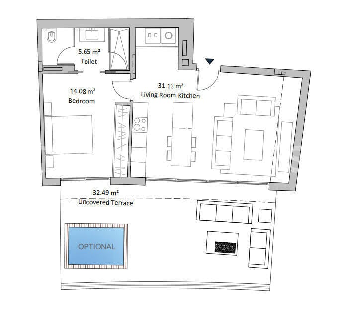 Wohnung in Fuengirola, Malaga, Spanien 2 Schlafzimmer, 86 m2 Nr. 138986