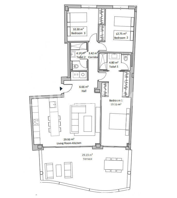 Wohnung in Fuengirola, Malaga, Spanien 2 Schlafzimmer, 86 m2 Nr. 138986