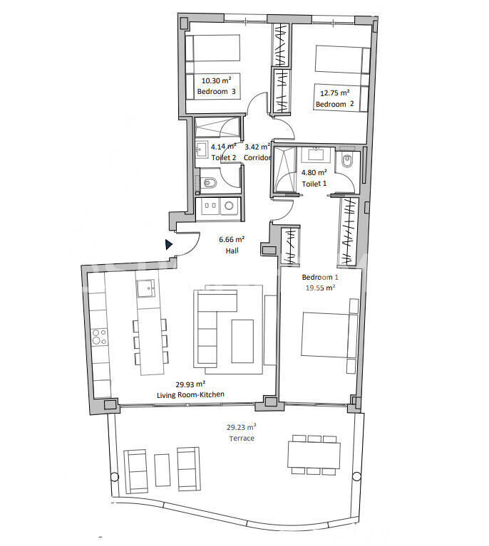 Lägenhet i Fuengirola, Malaga, Spanien 2 sovrum, 82 kvm. Nr. 138987