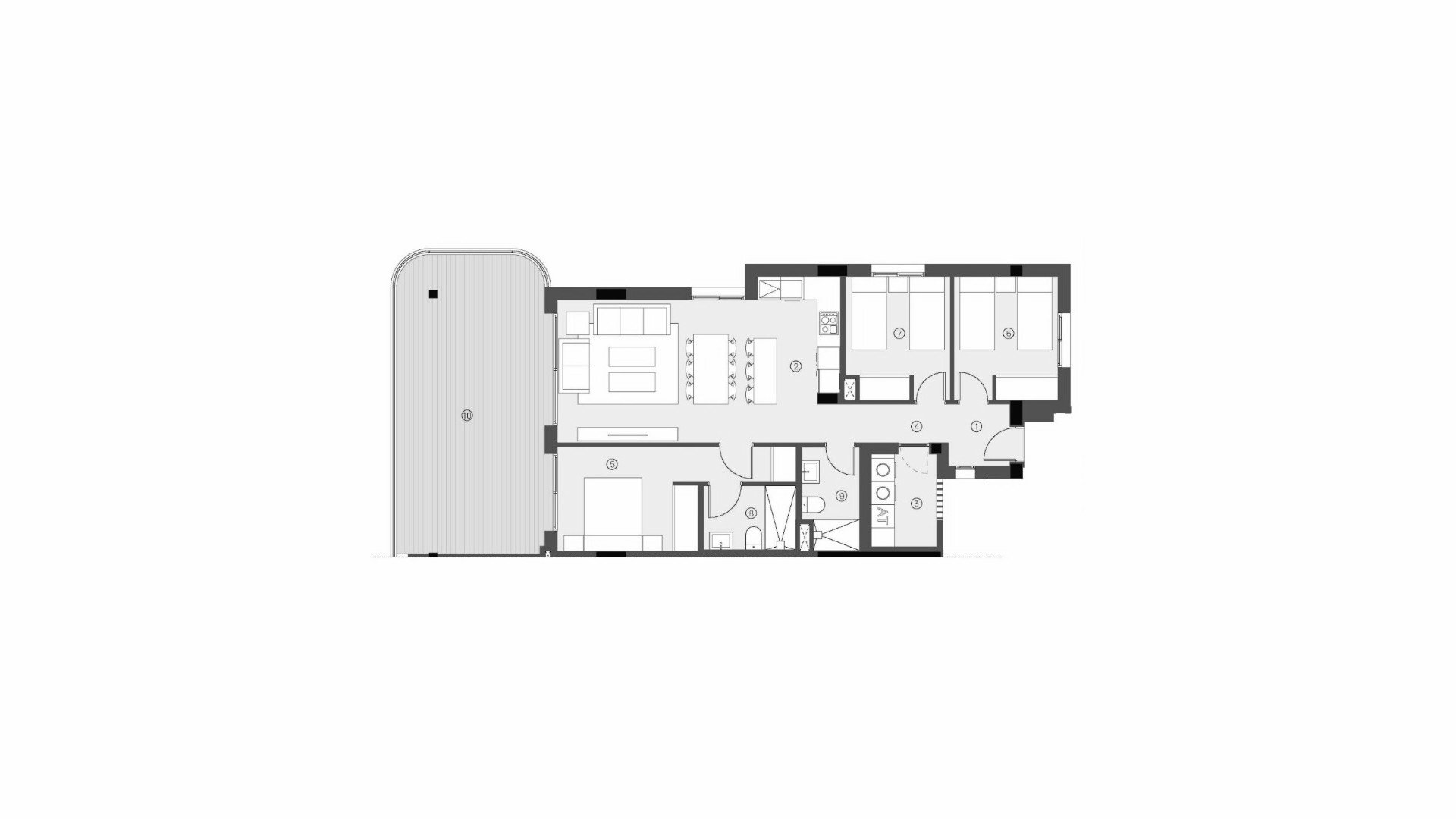 Huoneisto Sunset Village, Torrevieja, Alicante, Espanja 3 makuuhuonetta, 104 m2 No. 155227