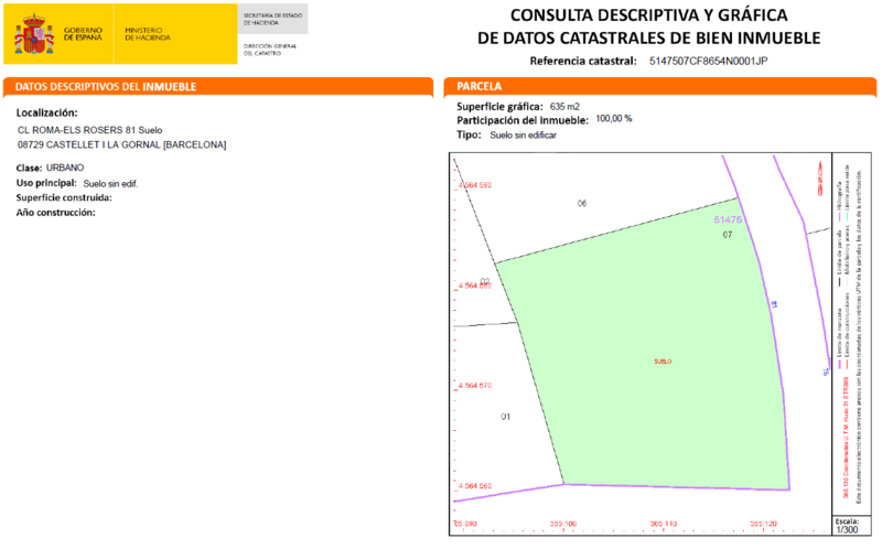 Land plot in Castellet i la Gornal, Barcelona, Spain No. 191516