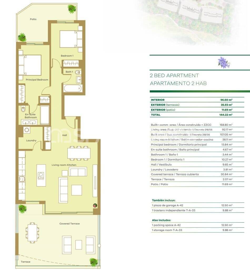 Apartamento en San Roque, Cádiz, España 4 dormitorios, 133 m2 No. 196368
