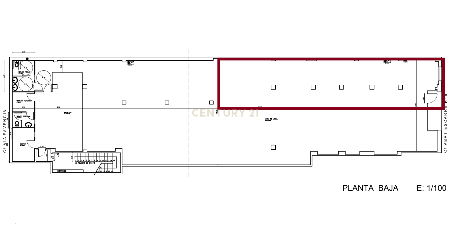 Tienda al por menor en Sabadell, Barcelona, España 282 m2 No. 186558