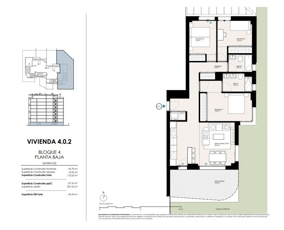 Apartment à Villajoyosa, Alicante, Espagne 3 chambres, 127 m2 No. 187249