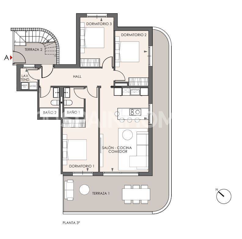 Apartamento en Fuengirola, Málaga, España 3 dormitorios, 79 m2 No. 190545