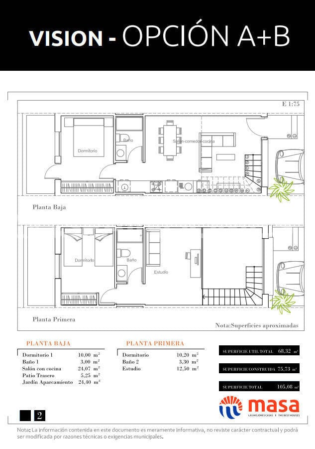 Villa i Santa Pola, Alicante, Spanien 2 sovrum, 70 kvm. Nr. 69254