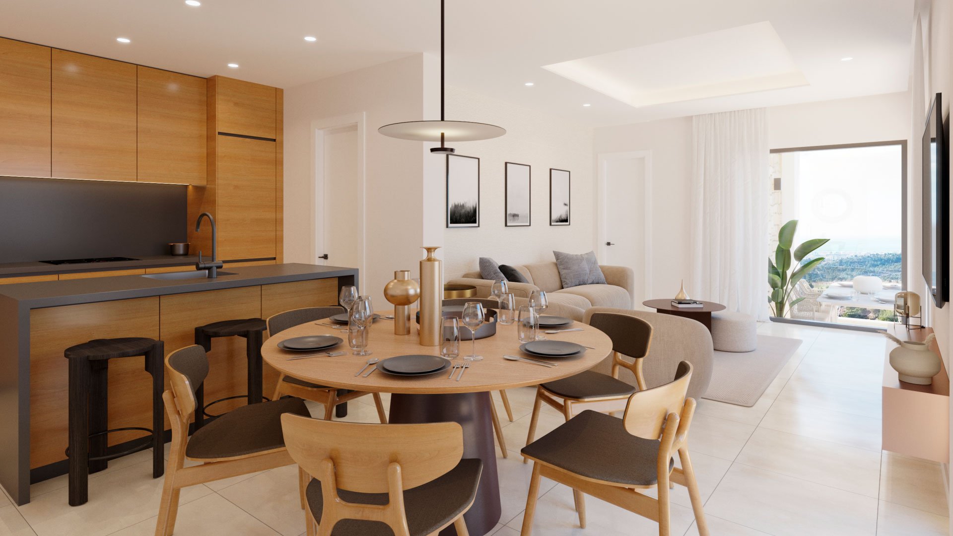 Вилла в La Pinada Nature Resort, Финестрат, Аликанте, Испания 3 спальни, 109.8м2 №147282