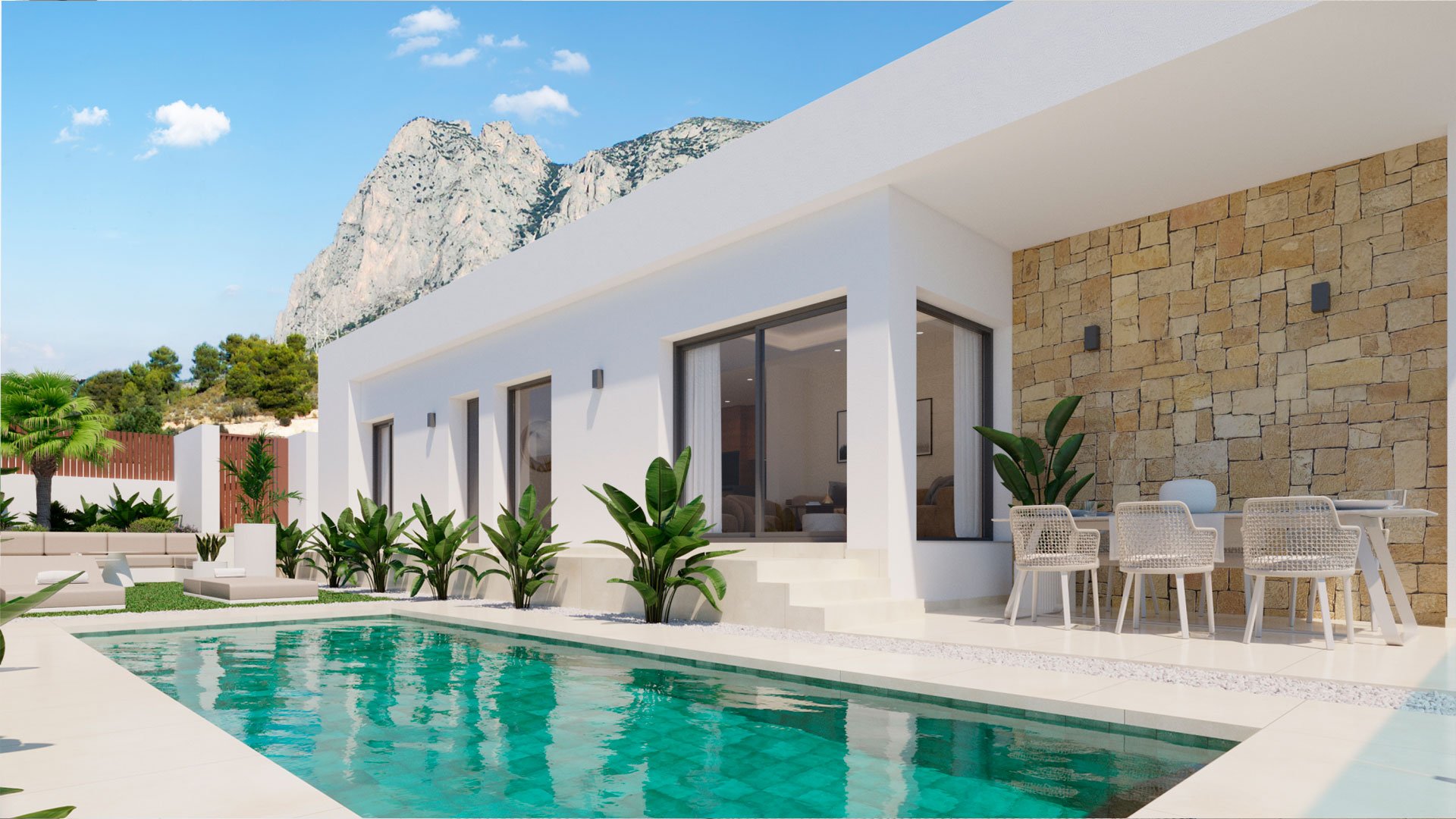 Вилла в La Pinada Nature Resort, Финестрат, Аликанте, Испания 3 спальни, 109.8м2 №147282