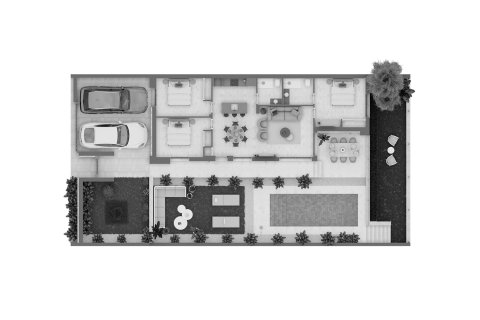 Layout 3 bedrooms, 109.8 sq.m. in La Pinada Nature Resort, Finestrat, Spain №147283