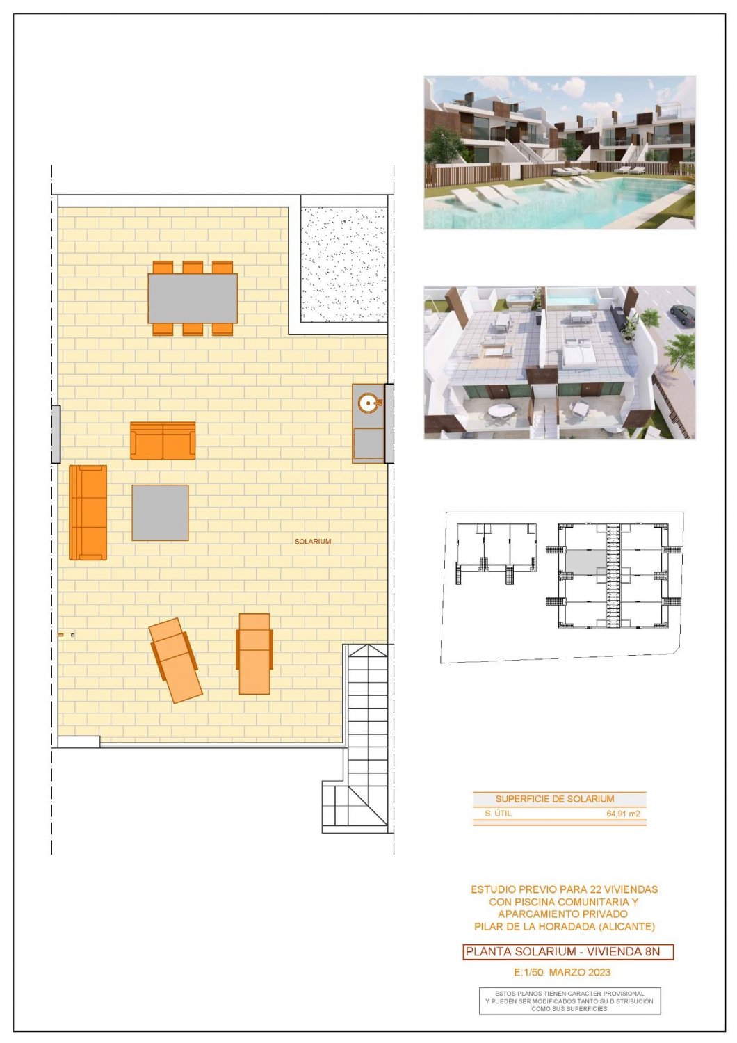 Bungalow in Pilar de la Horadada, Alicante, Spain 2 bedrooms, 74 sq.m. No. 103366