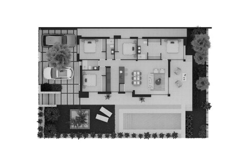 Layout 4 bedrooms, 122.23 sq.m. in La Pinada Nature Resort, Finestrat, Spain №147289