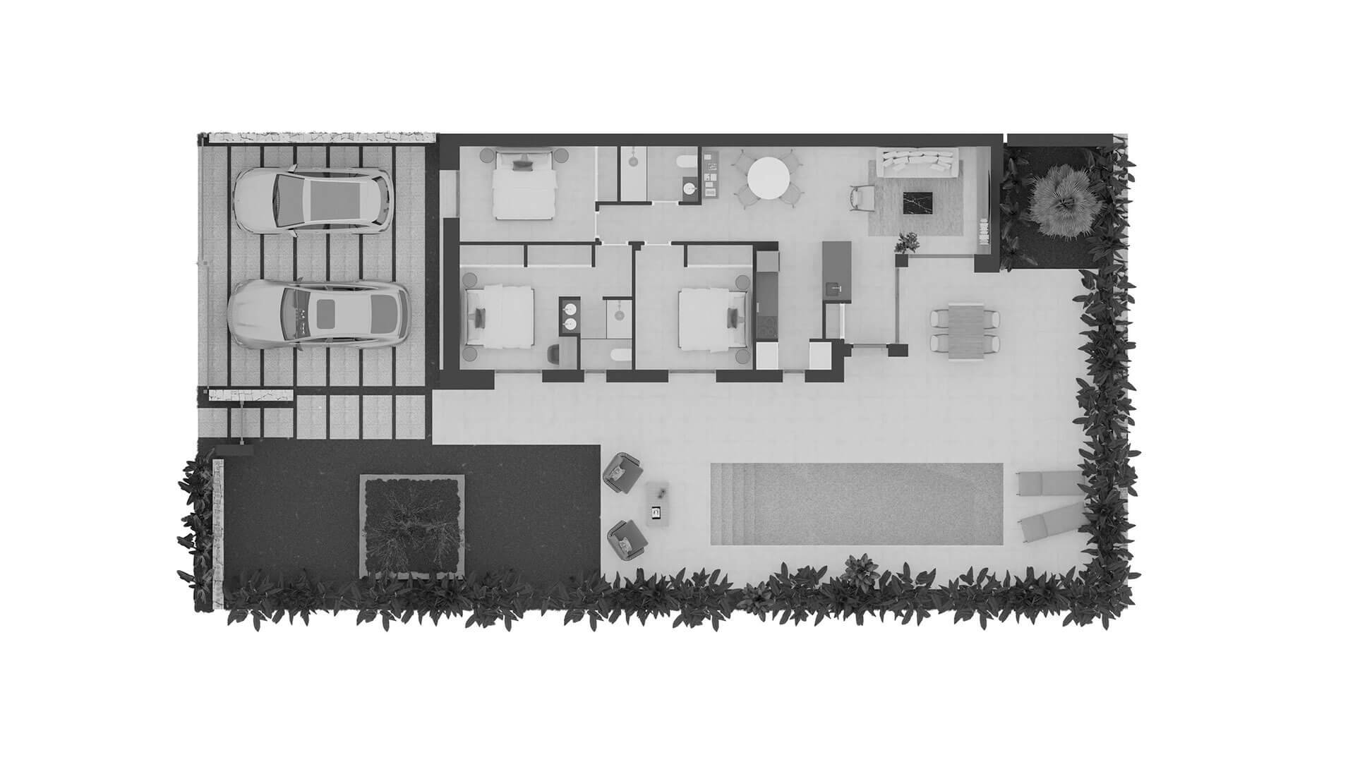 Вилла в La Pinada Nature Resort, Финестрат, Аликанте, Испания 3 спальни, 107.79м2 №147286