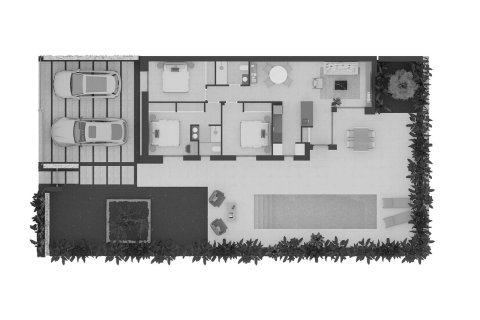 Layout 3 bedrooms, 107.79 sq.m. in La Pinada Nature Resort, Finestrat, Spain №147287