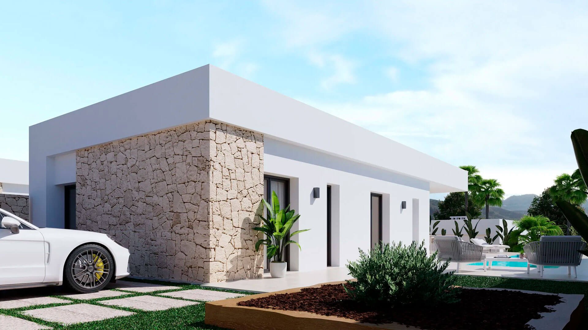 Вилла в La Pinada Nature Resort, Финестрат, Аликанте, Испания 3 спальни, 107.79м2 №147286