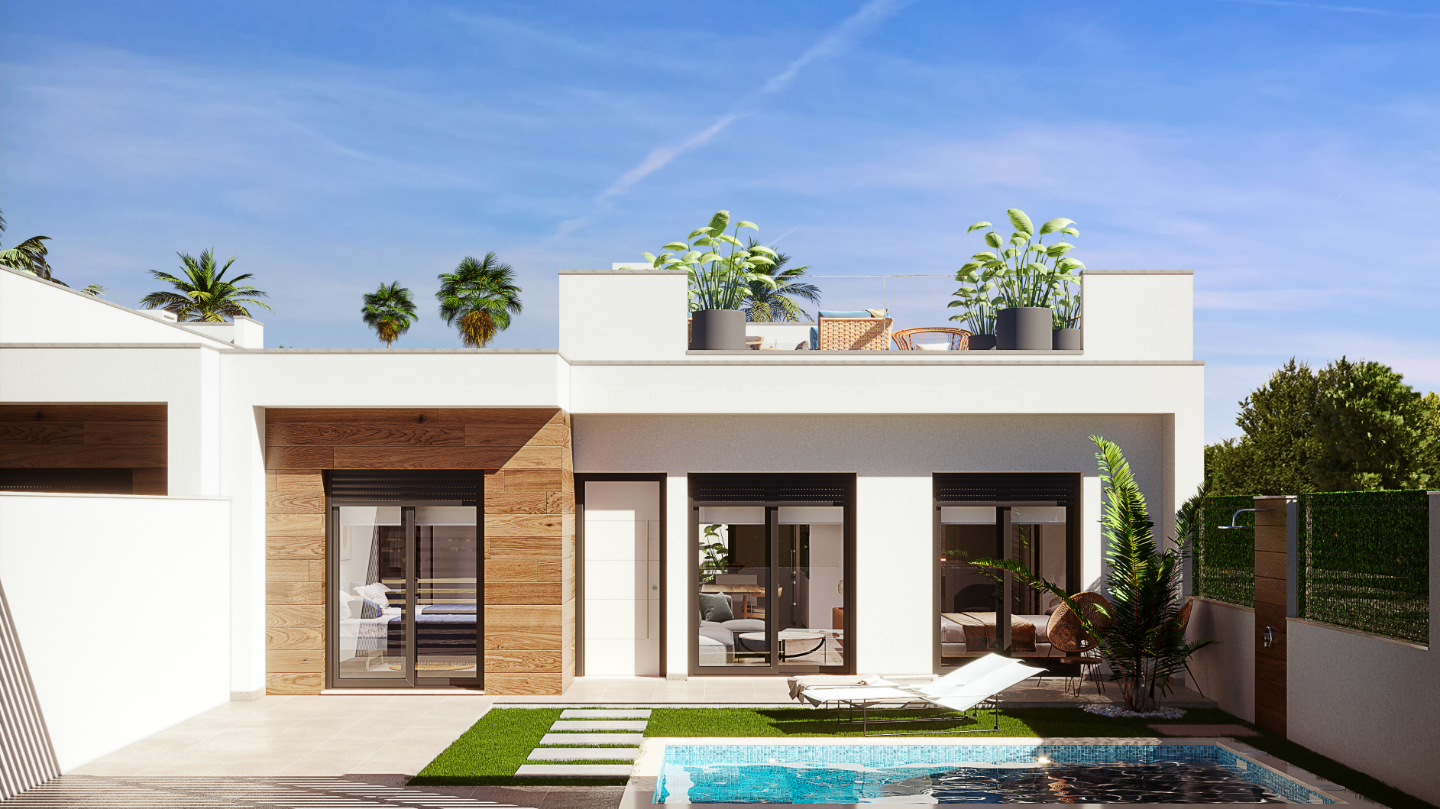 Villa in Dolores De Pacheco, Murcia, Spain 3 bedrooms, 90 sq.m. No. 80983