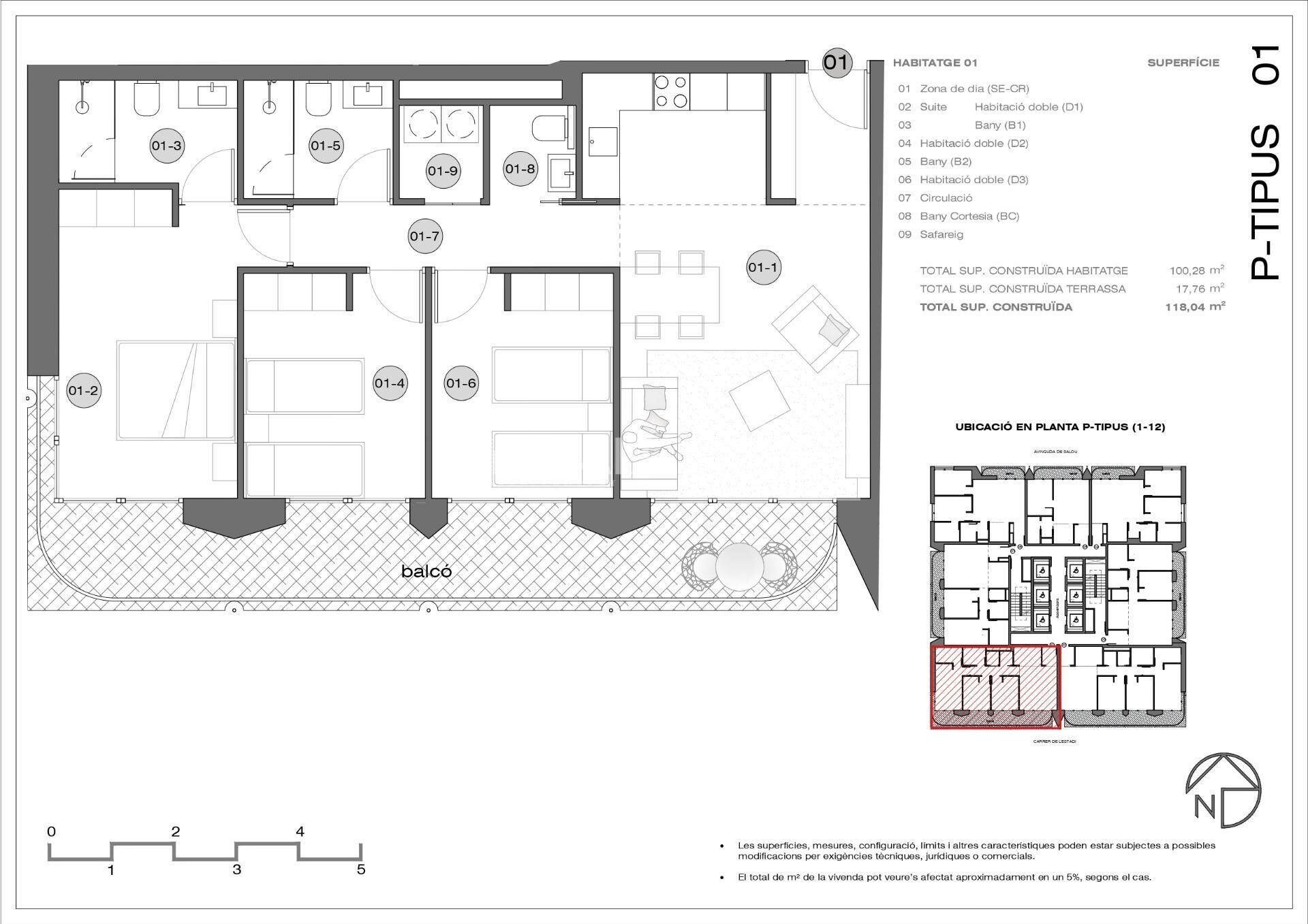 Huoneisto Principado De Andorra (Ninguna Poblacion Tiene C.P.), Lleida, Espanja 3 makuuhuonetta, 118 m2 No. 157539
