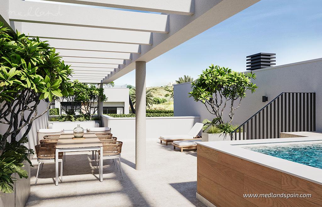 Townhouse in Mijas Costa, Malaga, Spain 2 bedrooms, 83 sq.m. No. 196868