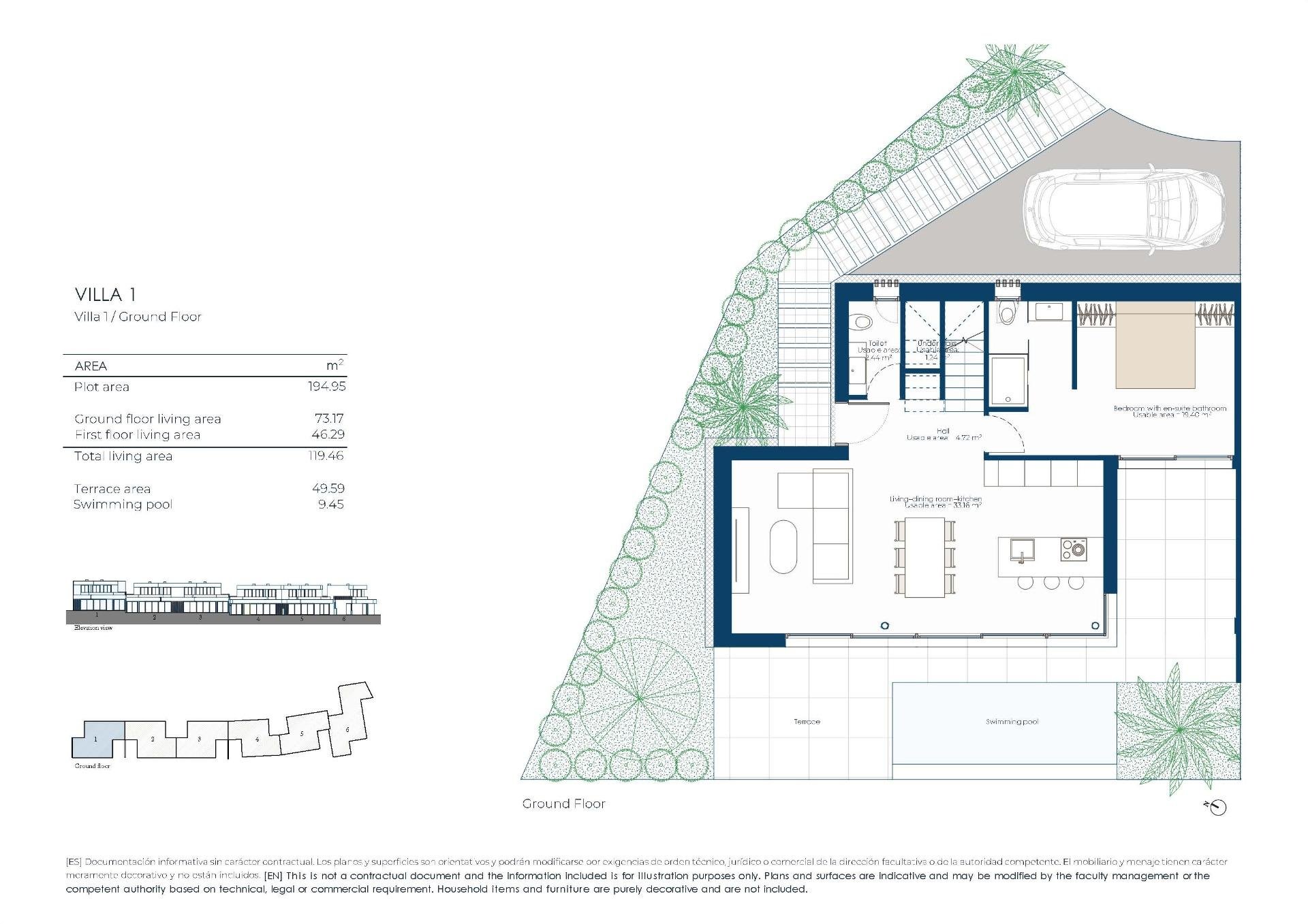 Villa Banos Y Mendigo, Murcia, Spānijā 3 istabas, 133 m2 Nr. 181249