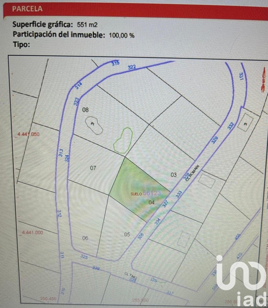 Land plot in Oropesa del Mar, Castellon, Spain 551 sq.m. No. 186105