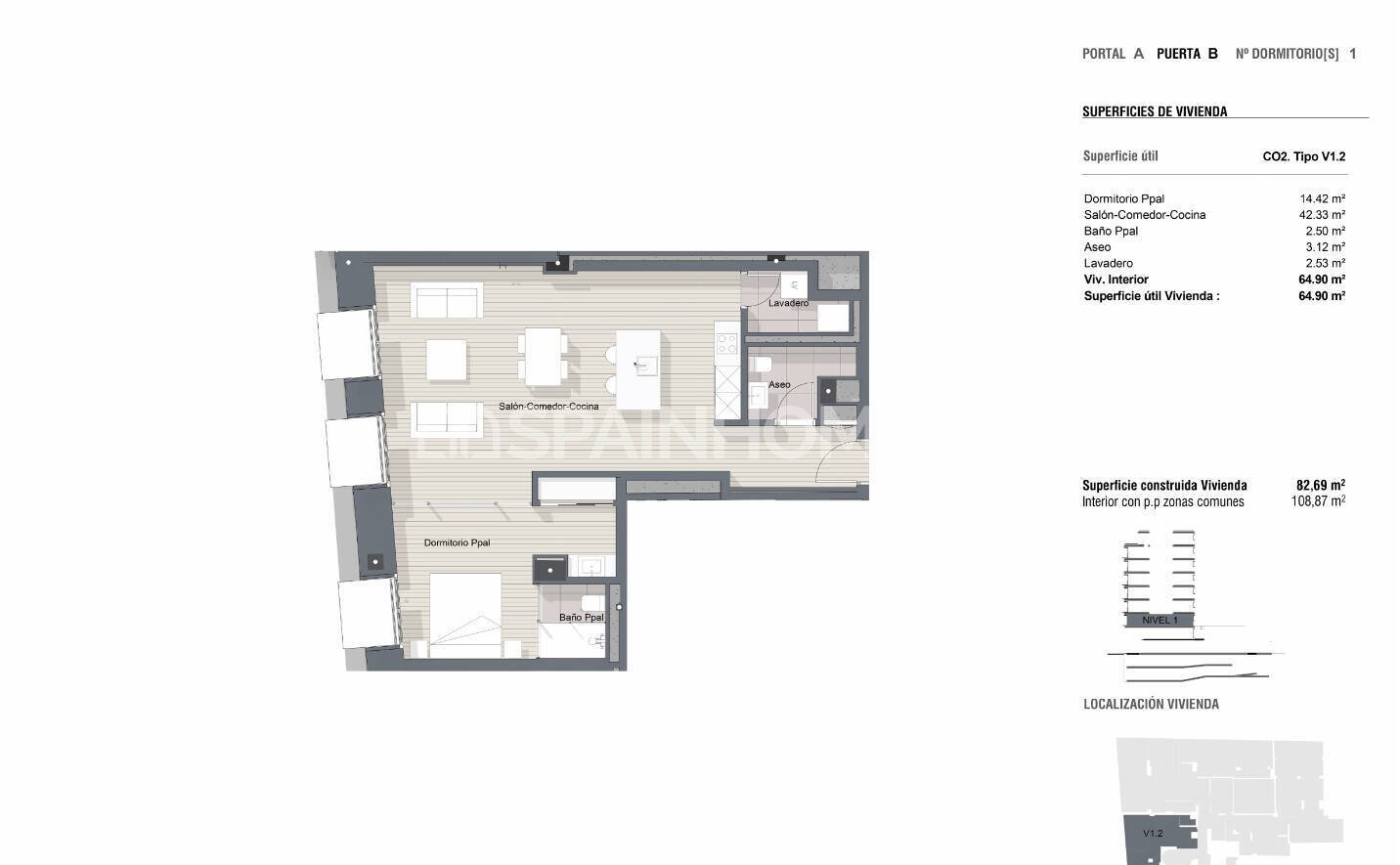 Apartment in Barcelona, Spain 3 bedrooms, 121 sq.m. No. 142680