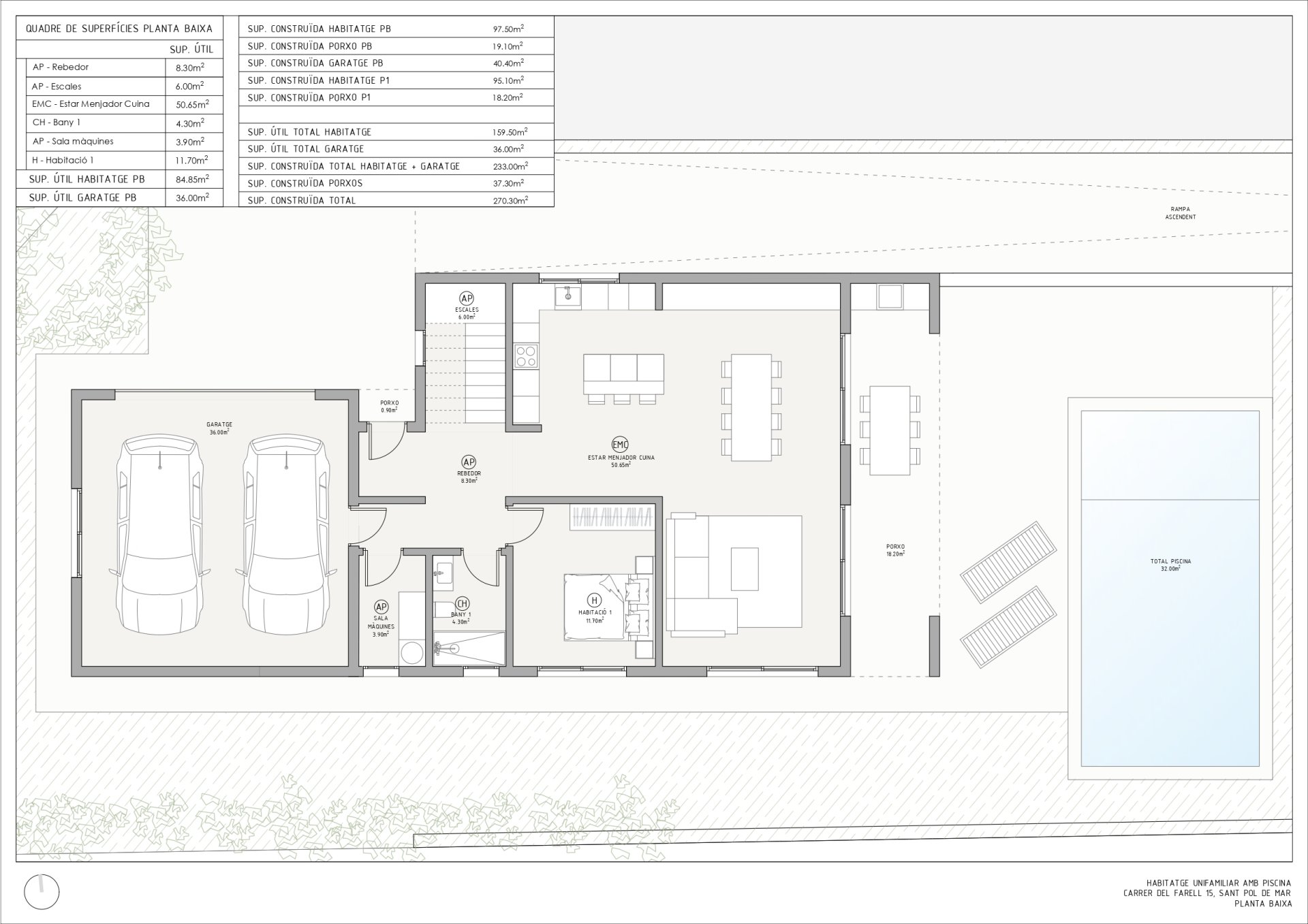 Talo Sant Pol de Mar, Barcelona, Espanja 4 makuuhuonetta, 270 m2 No. 196025