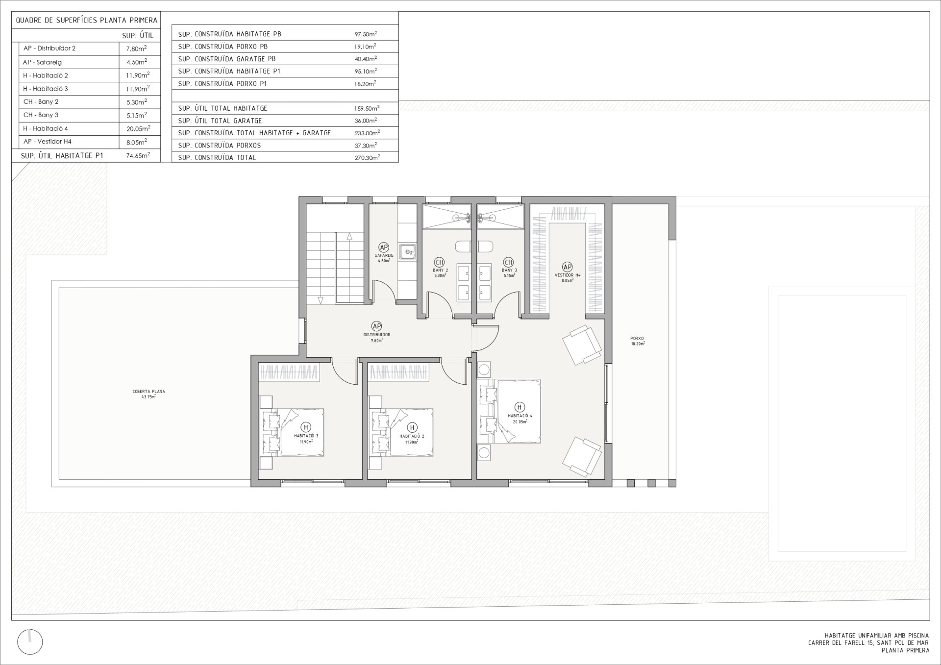 Talo Sant Pol de Mar, Barcelona, Espanja 4 makuuhuonetta, 270 m2 No. 196025