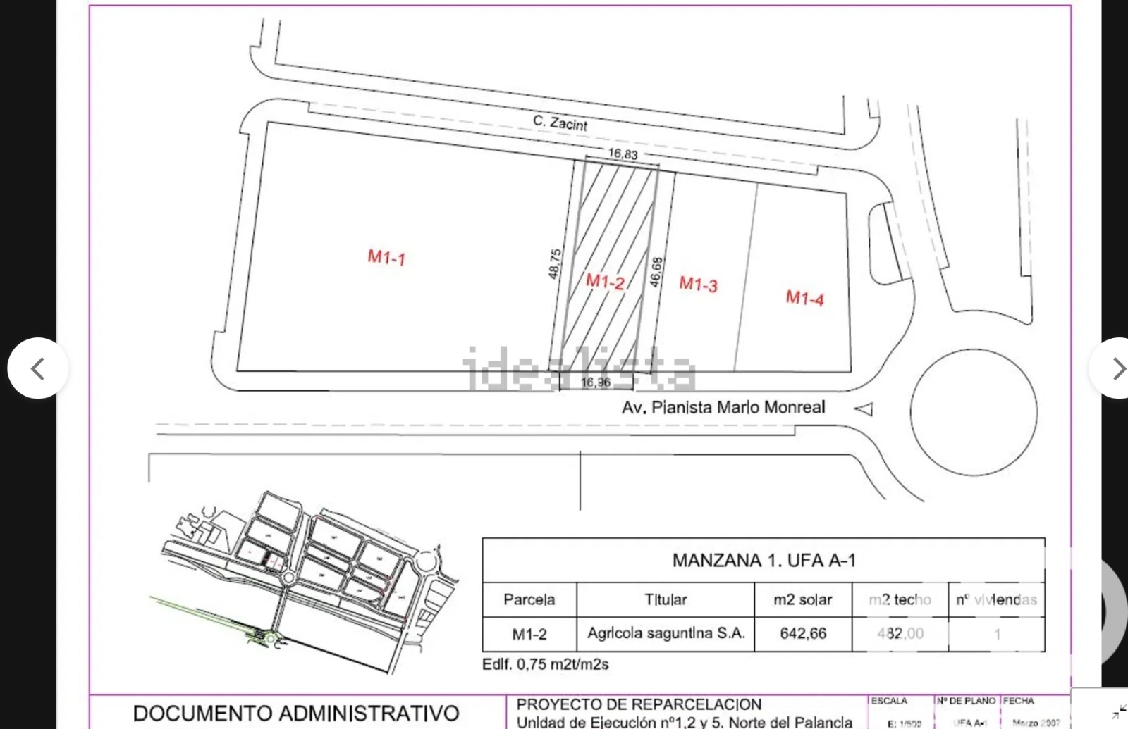 Land plot à Sagunto, Valencia, Espagne 643 m2 No. 173262