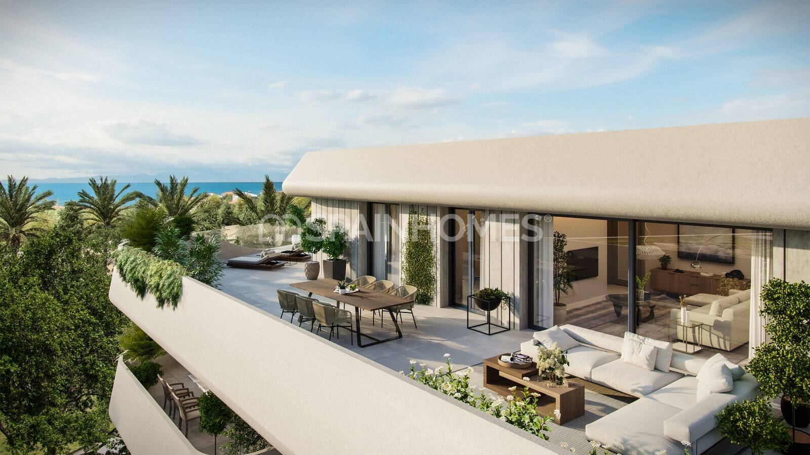 Kattohuoneisto Marbella, Malaga, Espanja 4 makuuhuonetta, 132 m2 No. 167632