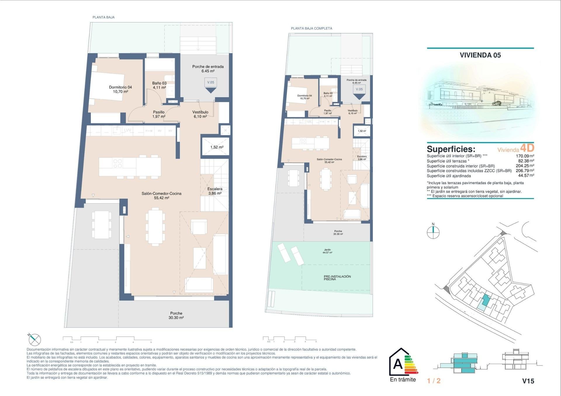 Kaupunkipientalo Alicante, Espanja 4 makuuhuonetta, 206 m2 No. 141825