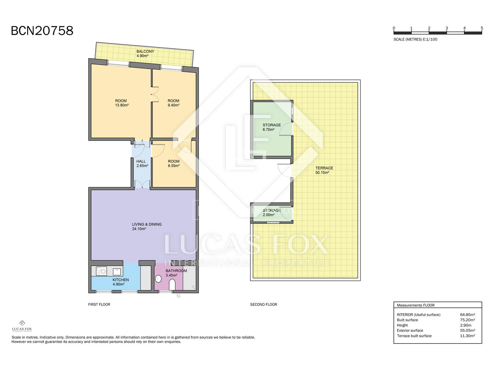 Apartment in Barcelona, Spain 3 bedrooms, 85 sq.m. No. 192740