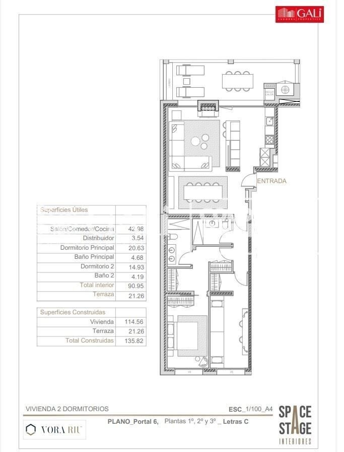 Dzīvoklis Principado De Andorra (Ninguna Poblacion Tiene C.P.), Lleida, Spānijā 2 istabas, 136 m2 Nr. 178731
