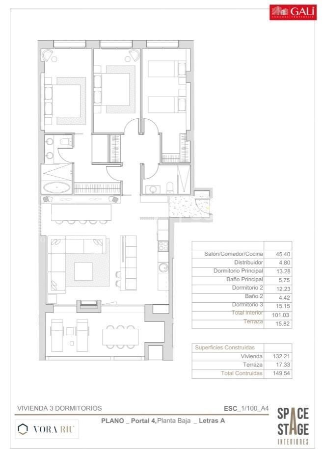 Wohnung in Principado De Andorra (Ninguna Poblacion Tiene C.P.), Lleida, Spanien 3 Schlafzimmer, 150 m2 Nr. 178726