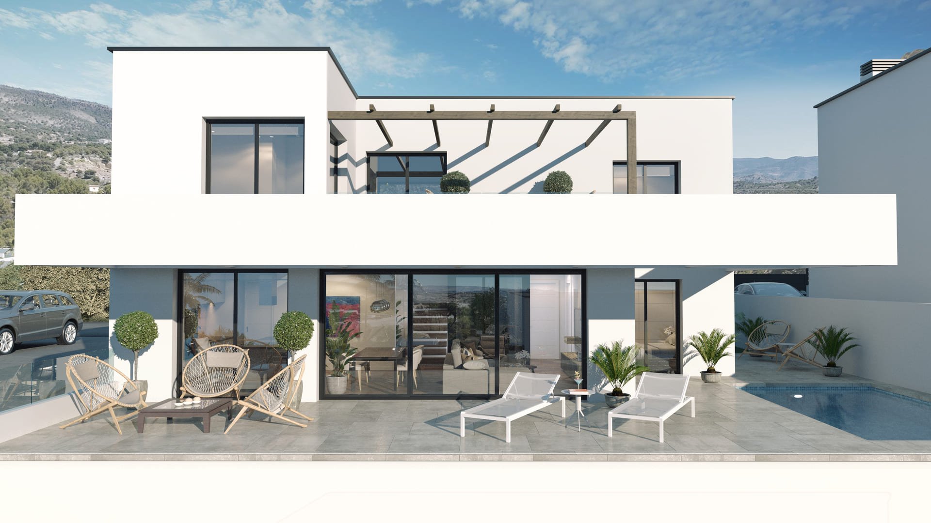 Villa i Finestrat, Alicante, Spanien 3 sovrum, 296 kvm. Nr. 168023