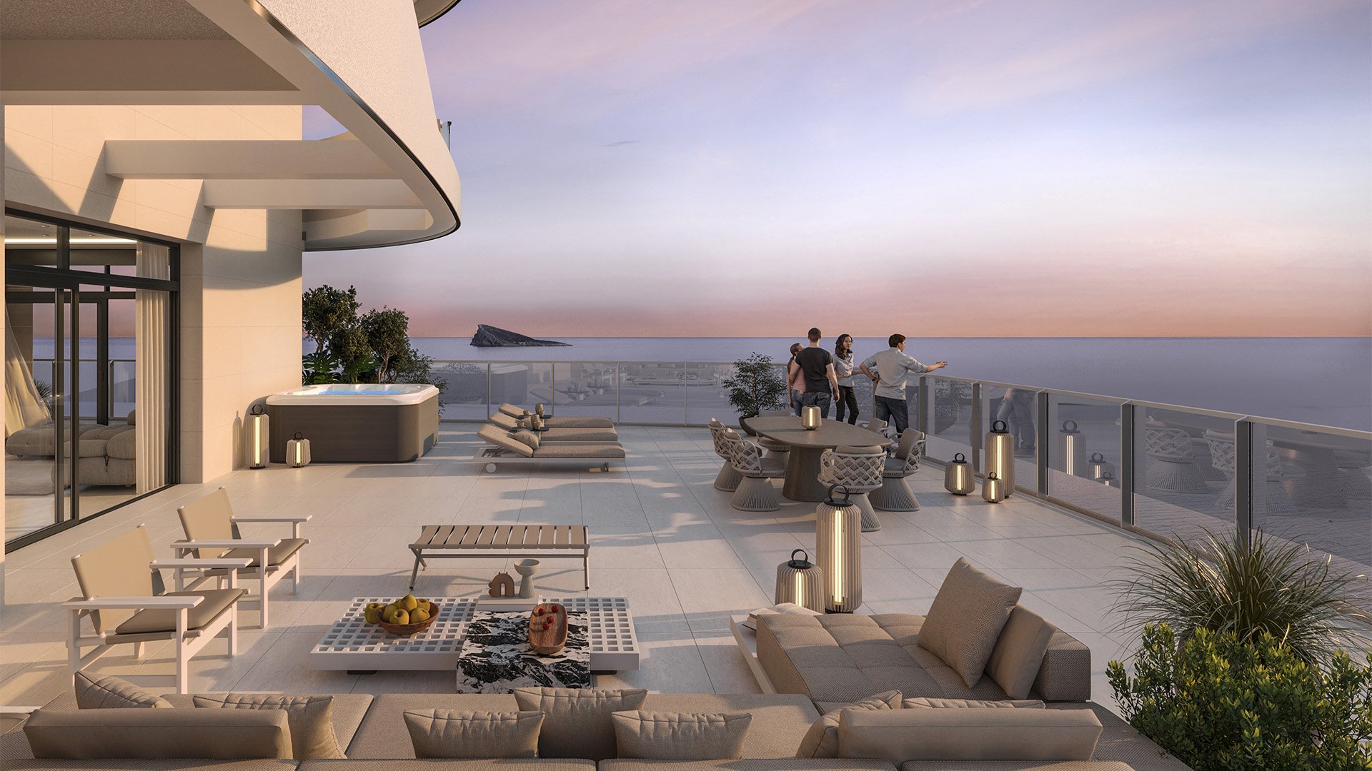 Wohnung in Benidorm, Alicante, Spanien 1 Schlafzimmer, 82 m2 Nr. 166293