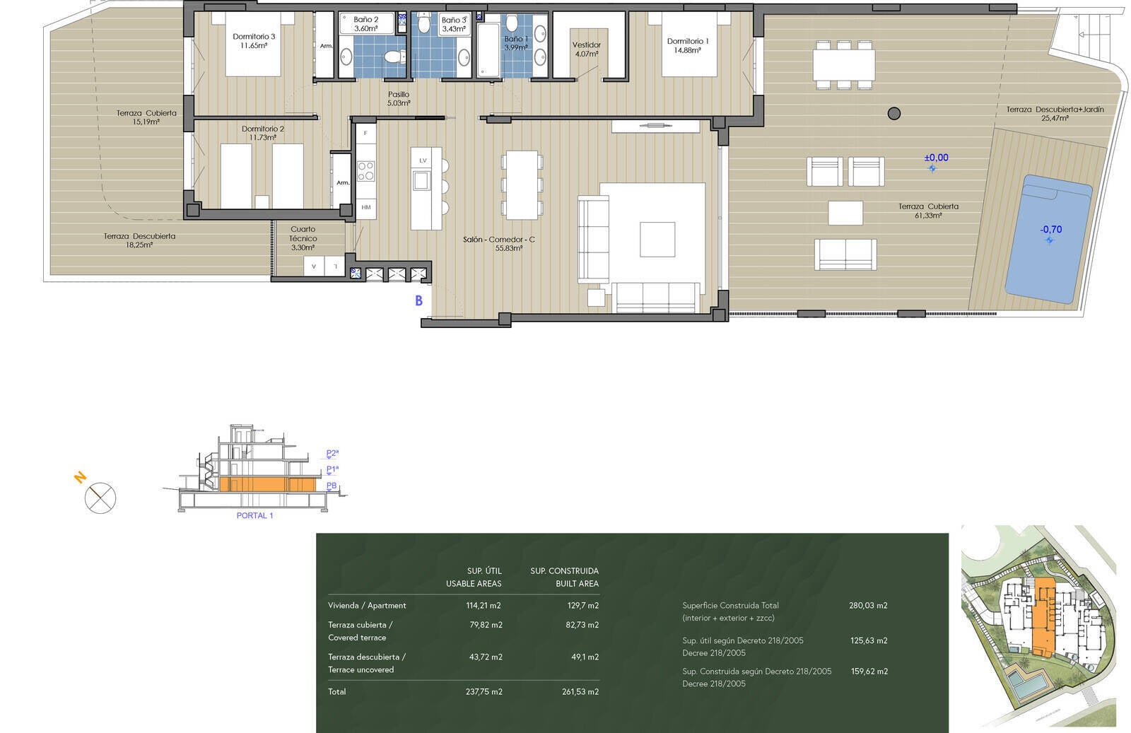 Apartment in Marbella, Malaga, Spain 3 bedrooms, 117 sq.m. No. 196245