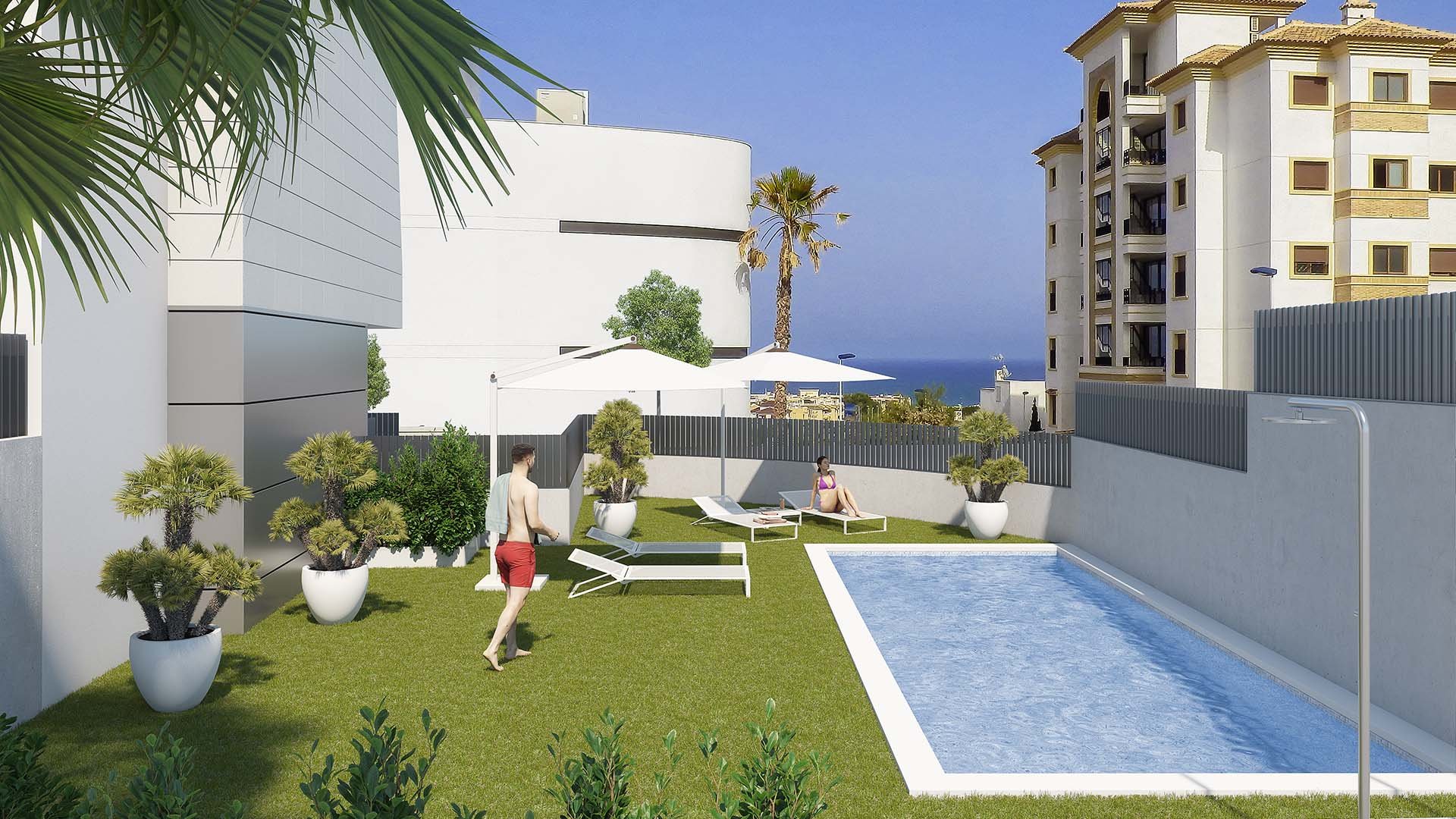 Apartamento en Mirador Del Mediterraneo, Guardamar del Segura, Alicante, España 3 dormitorios, 71.35 m2 No. 71274