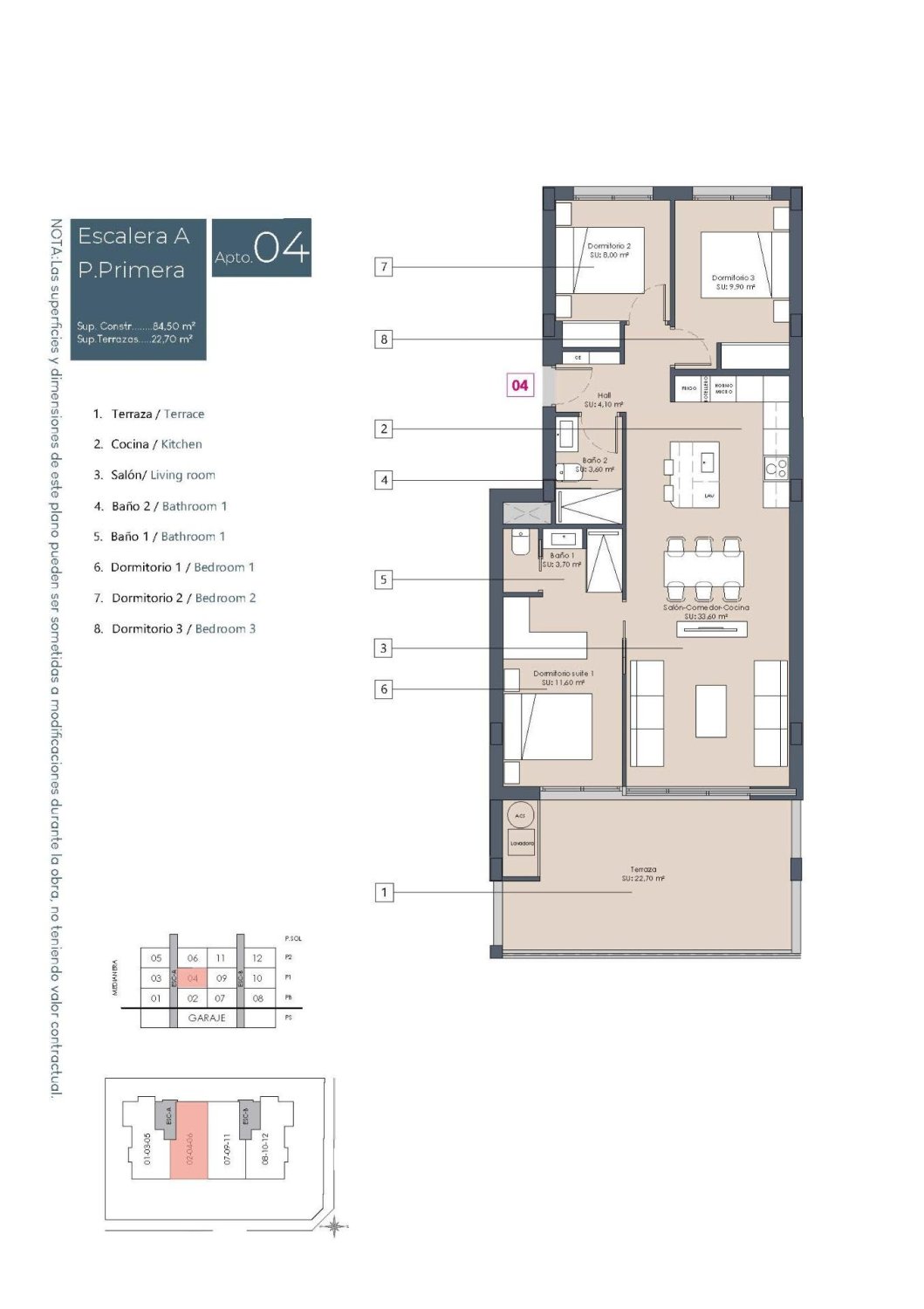 Dzīvoklis Ciudad Quesada, Alicante, Spānijā 3 istabas, 84 m2 Nr. 180965