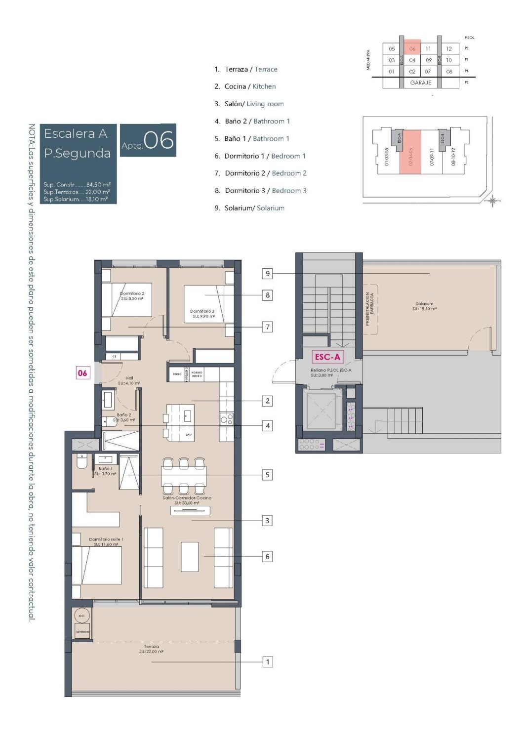 Wohnung in Ciudad Quesada, Alicante, Spanien 3 Schlafzimmer, 84 m2 Nr. 180966