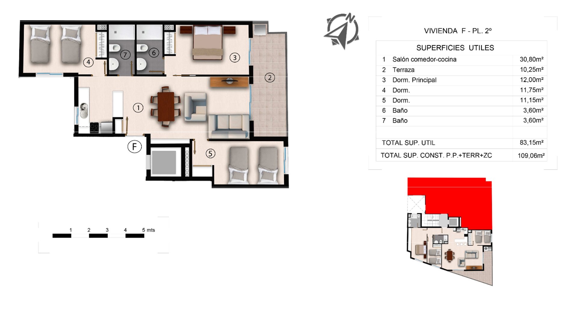 Apartment in Alegria Residencial XX, Torrevieja, Alicante, Spain 3 bedrooms, 109.06 sq.m. No. 71695