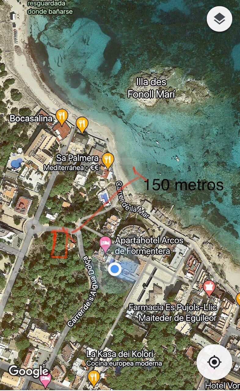 Land plot in Formentera, Spain 540 sq.m. No. 159881