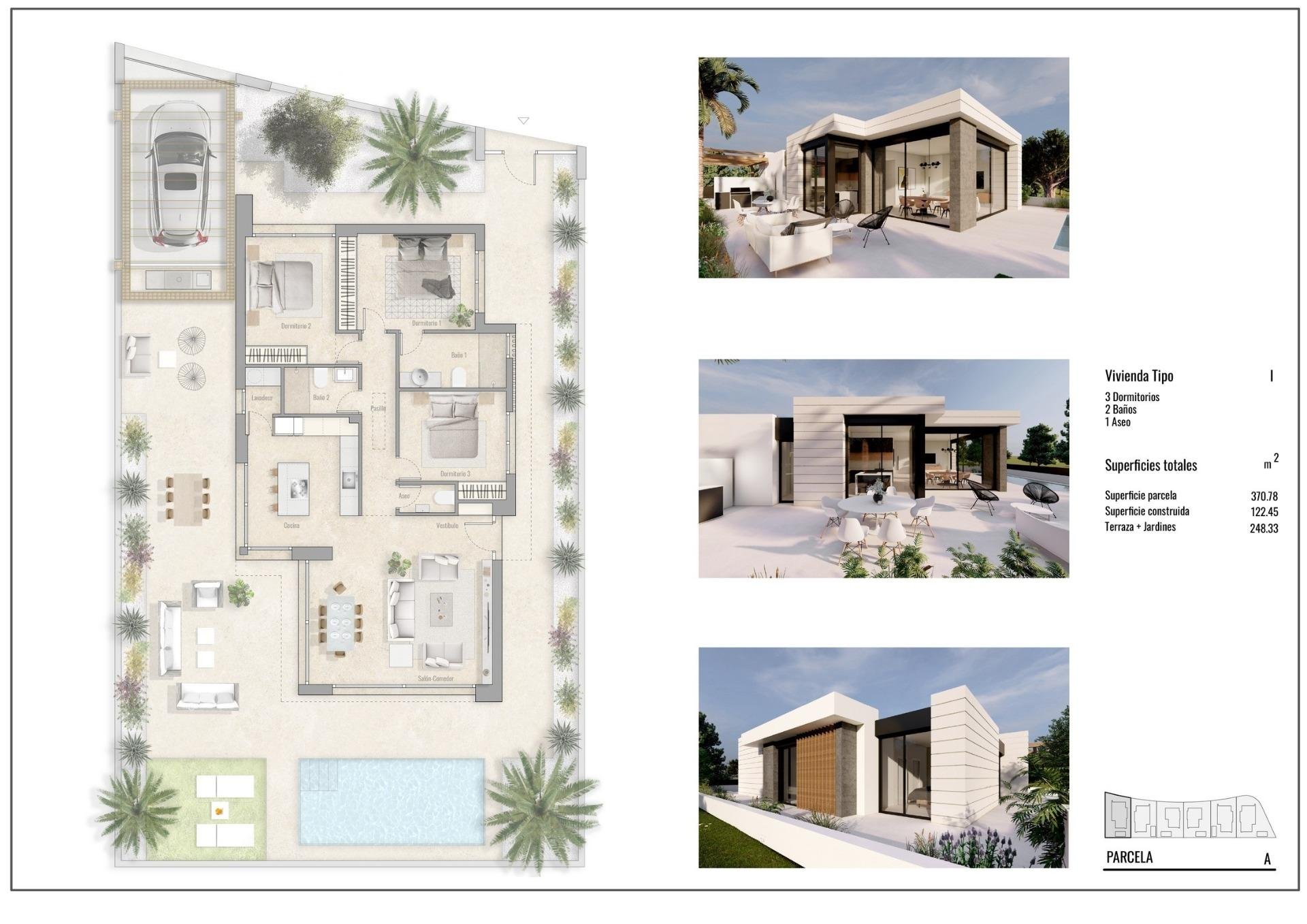 Huvila Pilar de la Horadada, Alicante, Espanja 3 makuuhuonetta, 122 m2 No. 181048