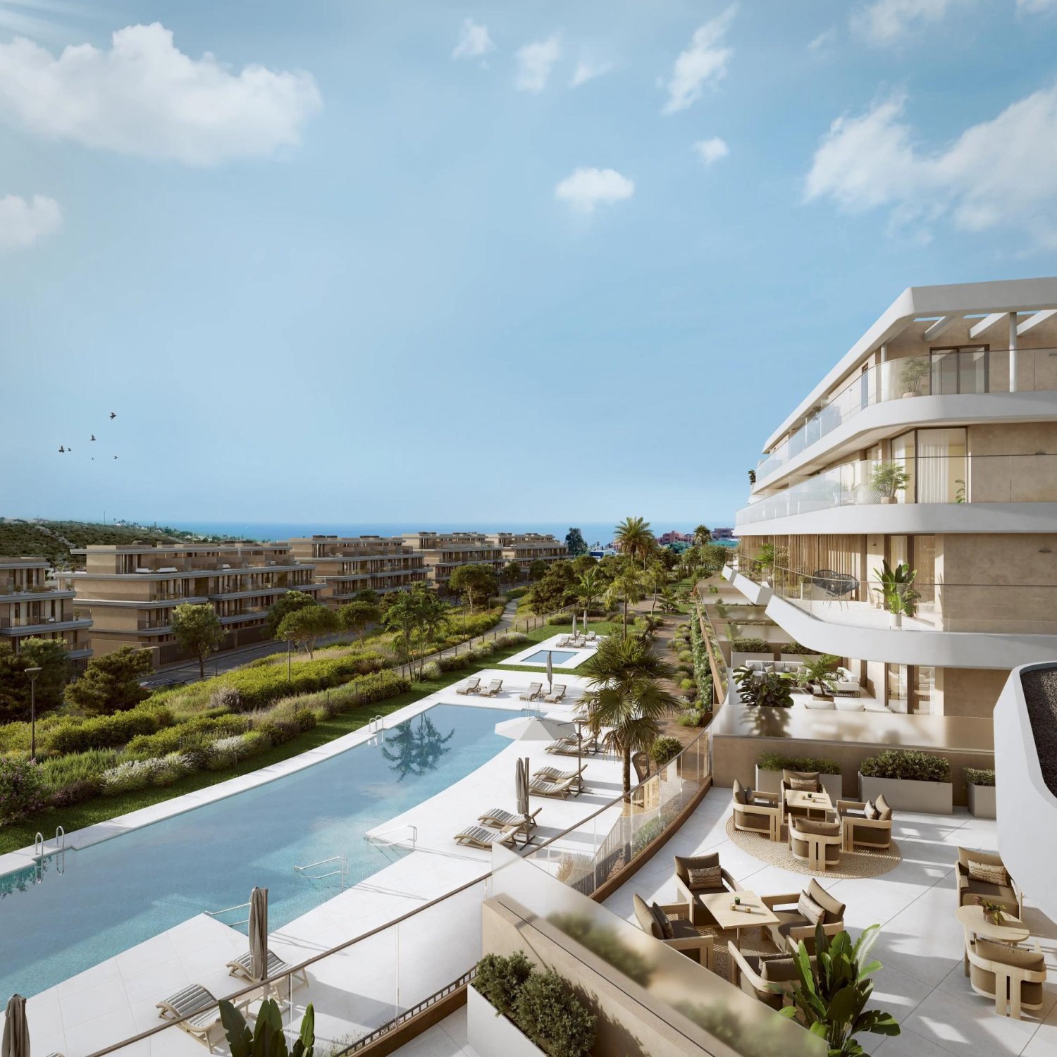 Lägenhet i Estepona, Malaga, Spanien 2 sovrum, 143 kvm. Nr. 169427